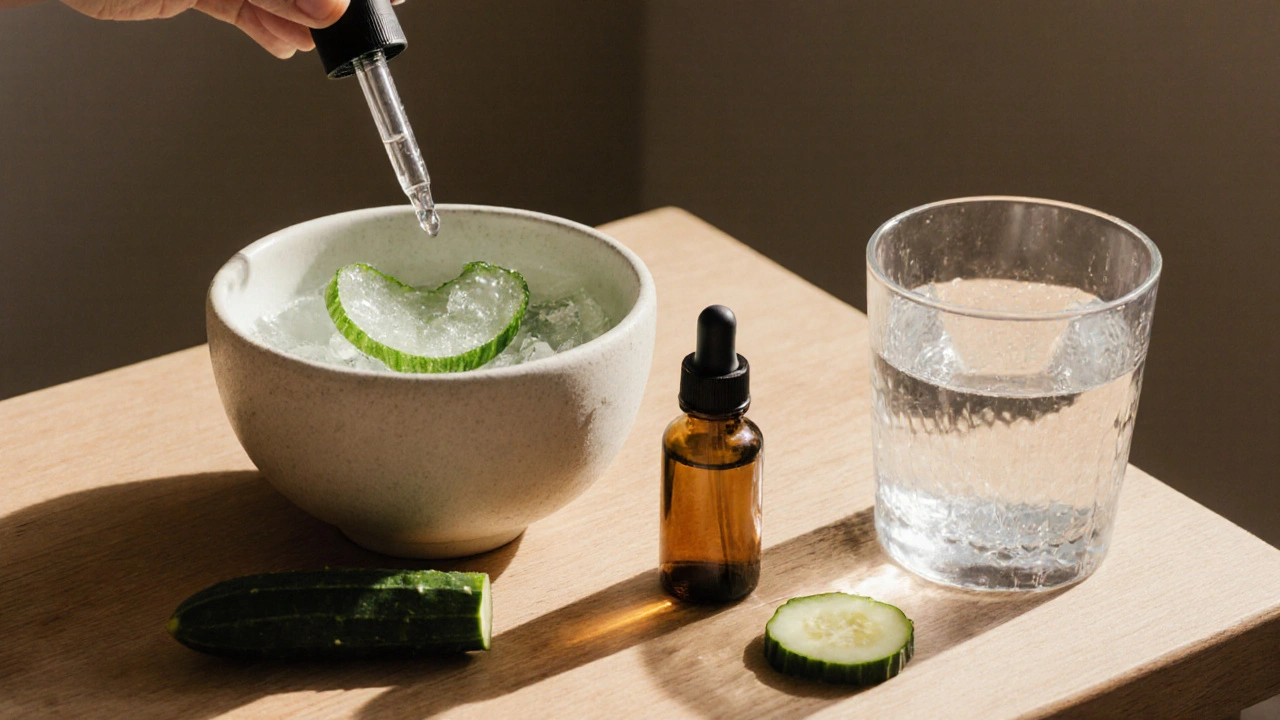 Minimální sestava péče o pleť s aloe verou, hyaluronovou kyselinou a kozím olejem.