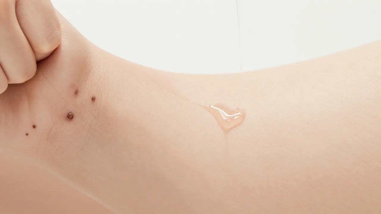 Přechod z poškozené pokožky k hladké a zdravé kůži