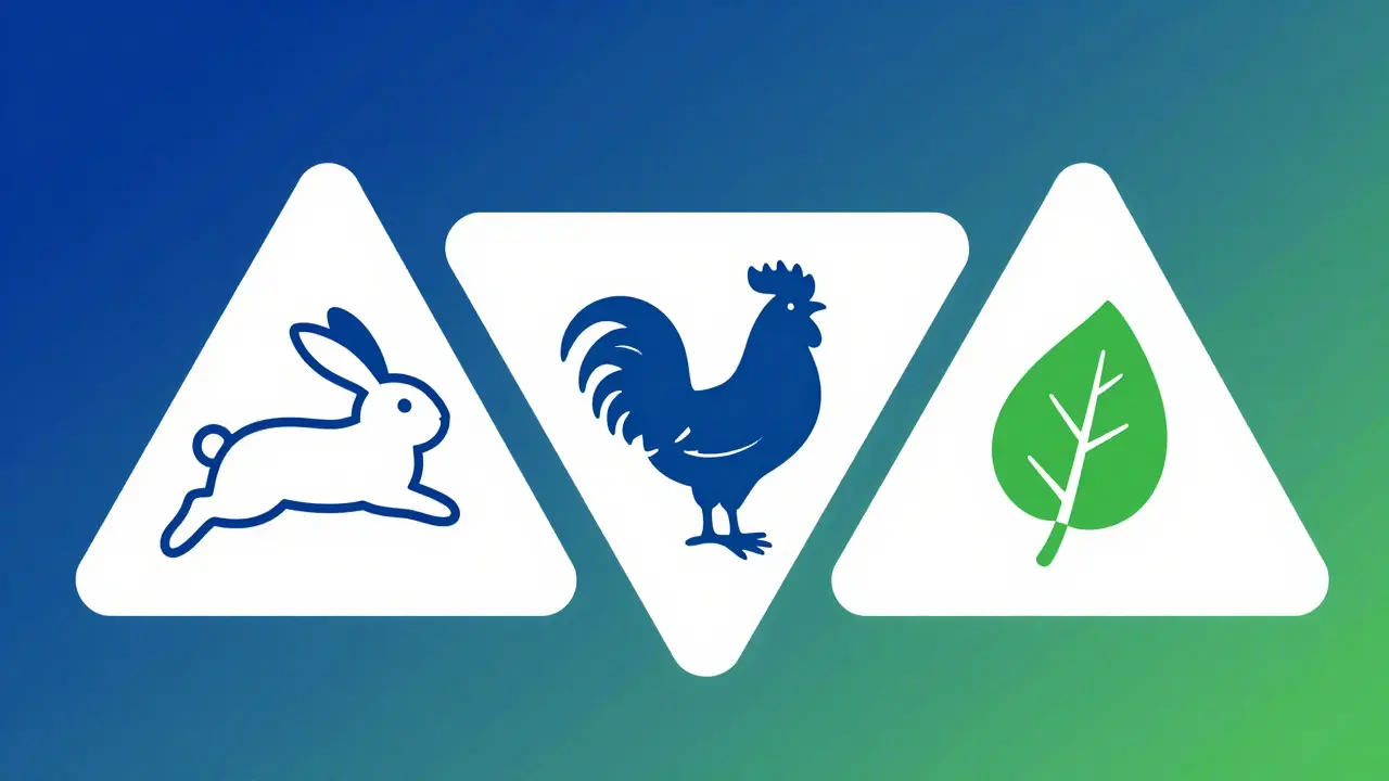 Tři symboly certifikace pro bezpečné kosmetické značky