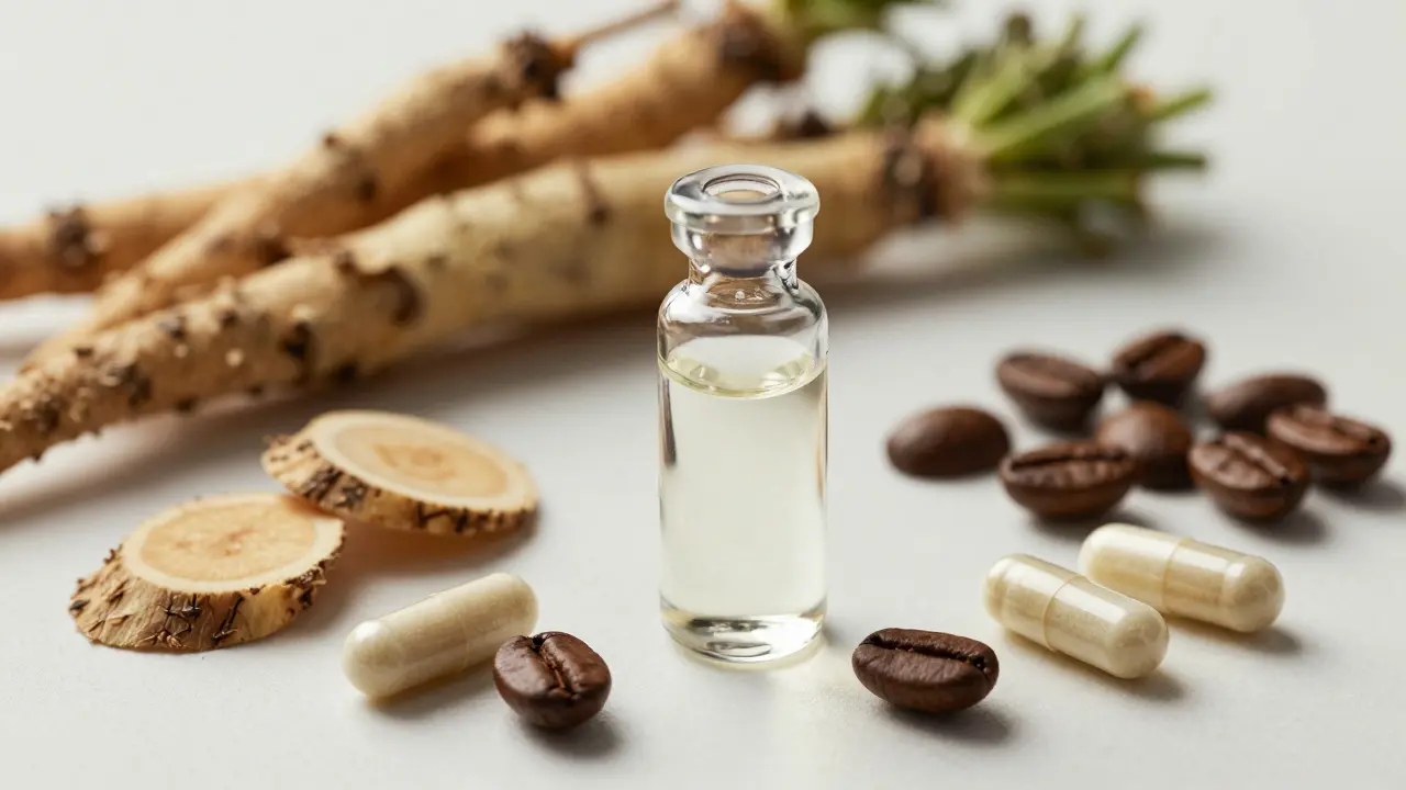 Přírodní a vědecké ingredience pro péči o vlasy: lopuch, kofein a vitamíny